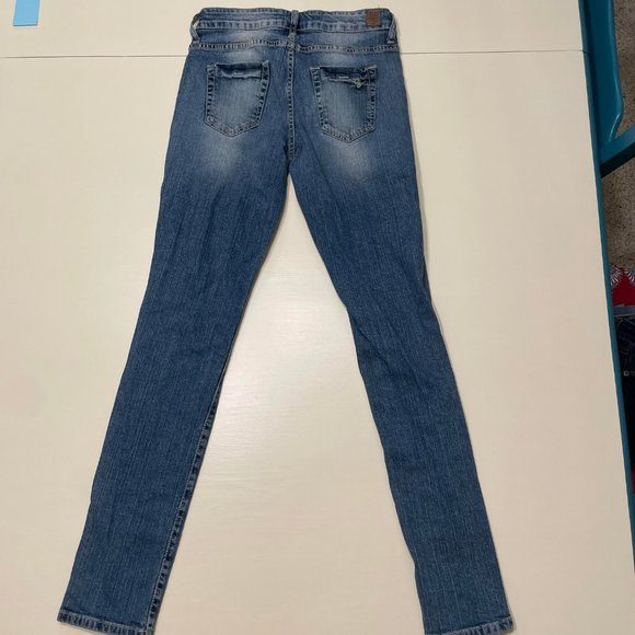 Vintage Guess Jeans Womens Low Rise Dark Wash Bootcut Size 28 90s y2k 2000s - Picture 2 of 4